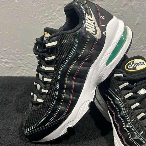 🔥 NIKE Air Max 95 Game Special Edition Black Sneakers Youth Sz 4.5Y / Women 6.5 - Picture 2 of 13